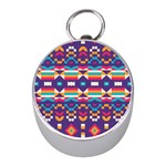 Pastel shapes rows on a purple background                                                                   Silver Compass (Mini)