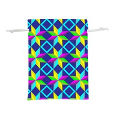Colorful stars pattern                                                                 Lightweight Drawstring Pouch (L) from ArtsNow.com Front