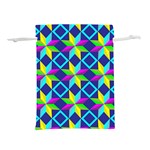 Colorful stars pattern                                                                 Lightweight Drawstring Pouch (L)