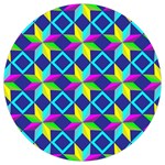 Colorful stars pattern                   Round Trivet