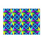 Colorful stars pattern                                                              Crystal Sticker (A4)