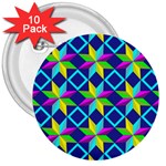 Colorful stars pattern                                                                     3  Button (10 pack)