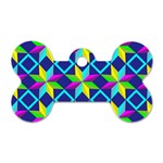 Colorful stars pattern                                                                     Dog Tag Bone (One Side)