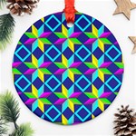 Colorful stars pattern                                                                     Ornament (Round)