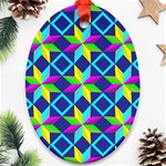 Colorful stars pattern                                                                     Ornament (Oval)