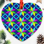 Colorful stars pattern                                                                     Ornament (Heart)