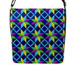 Colorful stars pattern                                                                     Flap Closure Messenger Bag (L)