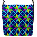 Colorful stars pattern                                                                     Flap Closure Messenger Bag (S)