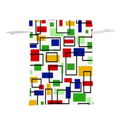 Colorful rectangles                                                                  Lightweight Drawstring Pouch (L) from ArtsNow.com Back