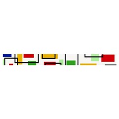Colorful rectangles                                                                     Cross Back Hipster Bikini Set from ArtsNow.com Waistband