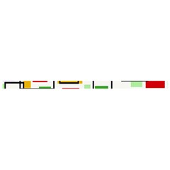 Colorful rectangles                                                                     Cross Back Hipster Bikini Set from ArtsNow.com Strap