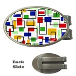 Colorful rectangles                                                                      Money Clip (Oval)