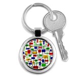 Colorful rectangles                                                                      Key Chain (Round)