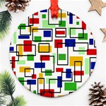 Colorful rectangles                                                                      Ornament (Round)