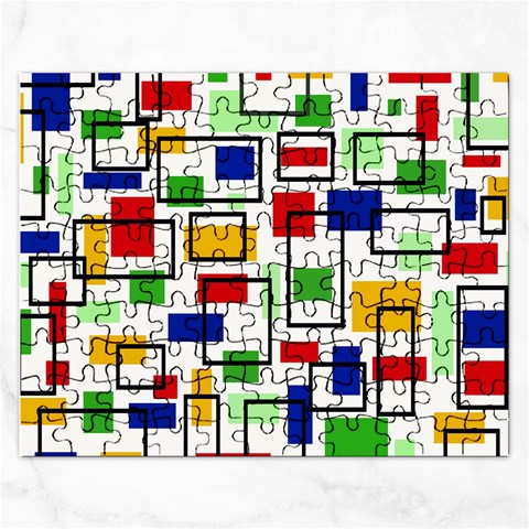 Colorful rectangles                                                                      Jigsaw Puzzle (Rectangular) from ArtsNow.com Front