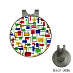 Colorful rectangles                                                                      Golf Ball Marker Hat Clip