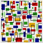 Colorful rectangles                                                                      Canvas 12  x 12 