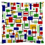 Colorful rectangles                                                                     Large Flano Cushion Case (Two Sides)