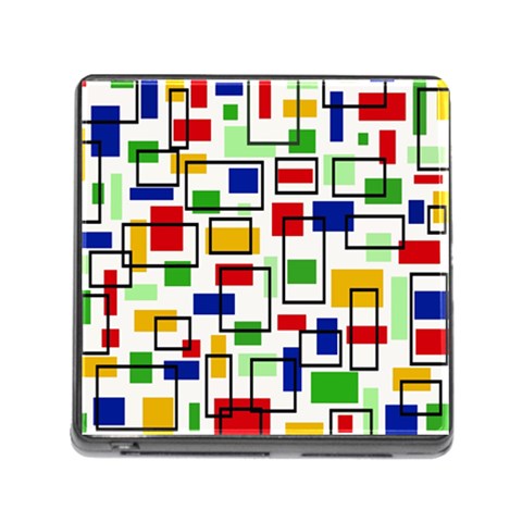 Colorful rectangles                                                                      Memory Card Reader (Square) from ArtsNow.com Front