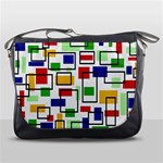 Colorful rectangles                                                                      Messenger Bag