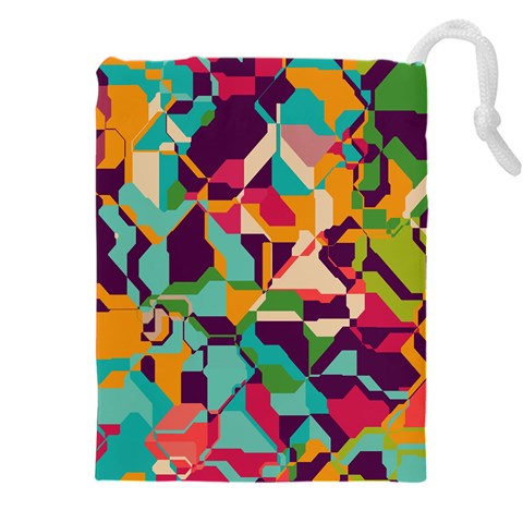 Retro chaos                                                                   Drawstring Pouch (5XL) from ArtsNow.com Front