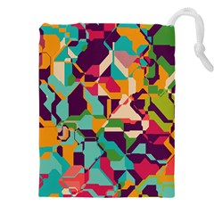 Retro chaos                                                                   Drawstring Pouch (5XL) from ArtsNow.com Front