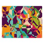 Retro chaos                                                                One Side Premium Plush Fleece Blanket (Large)