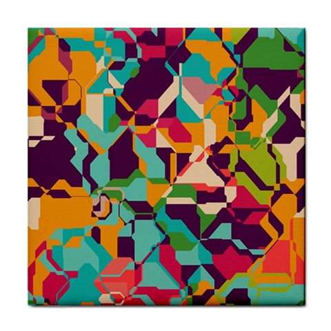 Retro chaos                                                                       Tile Coaster from ArtsNow.com Front