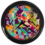 Retro chaos                                                                       Wall Clock (Black)