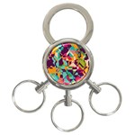 Retro chaos                                                                       3-Ring Key Chain