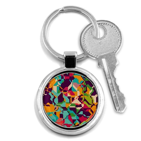 Retro chaos                                                                       Key Chain (Round) from ArtsNow.com Front