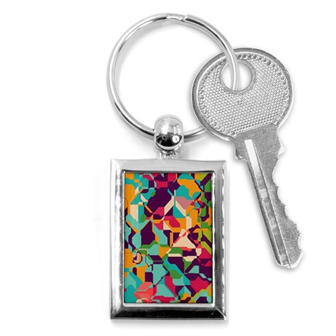 Retro chaos                                                                       Key Chain (Rectangle) from ArtsNow.com Front