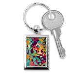 Retro chaos                                                                       Key Chain (Rectangle)