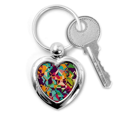 Retro chaos                                                                       Key Chain (Heart) from ArtsNow.com Front