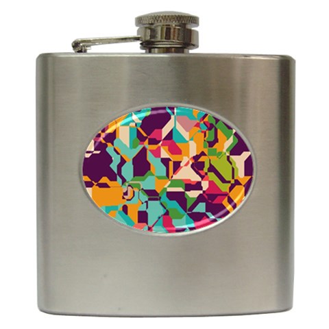 Retro chaos                                                                       Hip Flask (6 oz) from ArtsNow.com Front