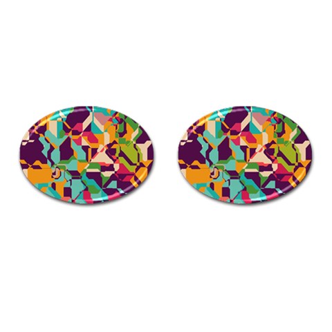 Retro chaos                                                                       Cufflinks (Oval) from ArtsNow.com Front(Pair)