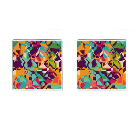 Retro chaos                                                                       Cufflinks (Square) from ArtsNow.com Front(Pair)