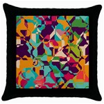 Retro chaos                                                                       Throw Pillow Case (Black)