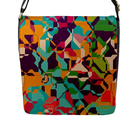 Retro chaos                                                                       Flap Closure Messenger Bag (L) from ArtsNow.com Front