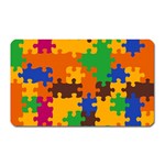 Retro colors puzzle pieces                                                                        Magnet (Rectangular)