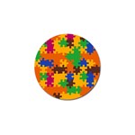 Retro colors puzzle pieces                                                                        Golf Ball Marker