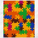 Retro colors puzzle pieces                                                                        Canvas 8  x 10 