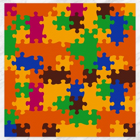 Retro colors puzzle pieces                                                                        Canvas 20  x 20  from ArtsNow.com 19 x19.27  Canvas - 1