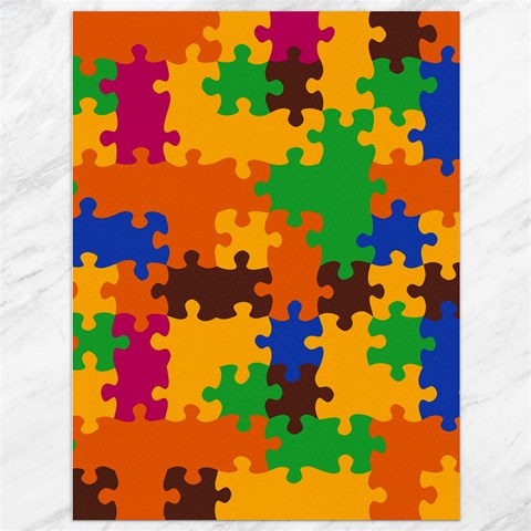 Retro colors puzzle pieces                                                                        Canvas 36  x 48  from ArtsNow.com 35.26 x46.15  Canvas - 1
