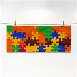 Retro colors puzzle pieces                                                                        Hand Towel