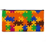 Retro colors puzzle pieces                                                                       Pencil Case