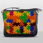 Retro colors puzzle pieces                                                                        Messenger Bag