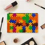 Retro colors puzzle pieces                                                                        Cosmetic Bag