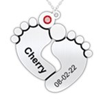 Personalized Baby Birth Name 925 Sterling Silver Pendant Necklace