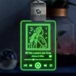 Personalized Name Music Player Multicolor LED Acrylic Ornament